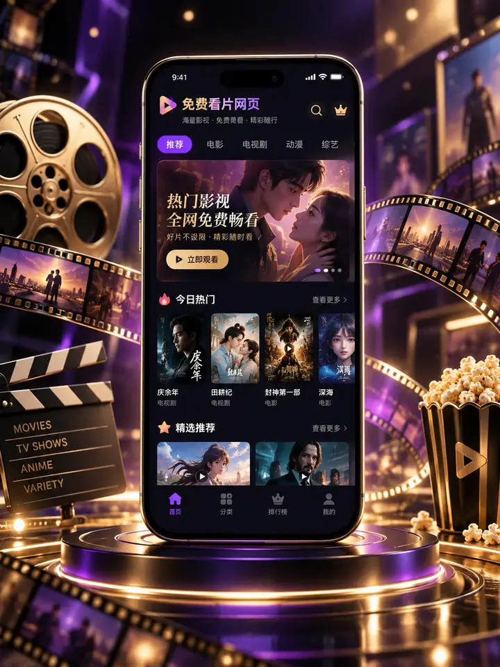 免费看片网页APP移动端视觉